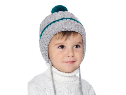 Chlapecká kojenecká pletená čepice - 9635