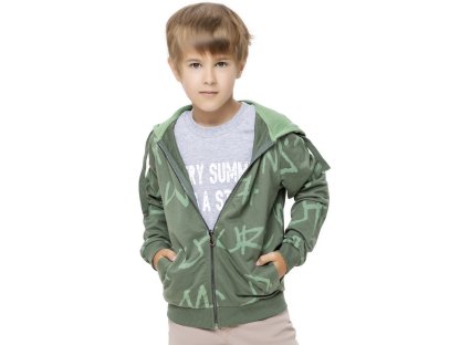 Chlapecká mikina s kapucí Chameleon - khaki