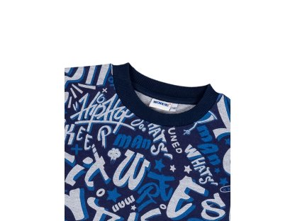 Chlapecká mikina Signs - navy