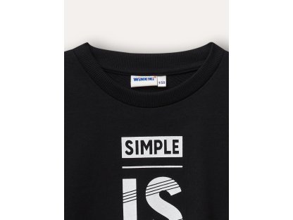 Chlapecká mikina Simple - černá