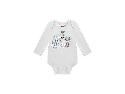 Chlapecké body s tepláčkami TRIO - bílá/černá
