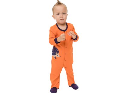 Chlapecké dupačky Ježek - oranžová