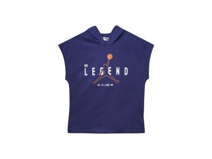 Chlapecké oversize tričko s kapucí Game - navy