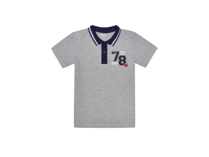 Chlapecké tričko Polo 78 - šedý melanž