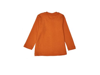 Chlapecké tričko s dlouhým rukávem Mýval - oranžová