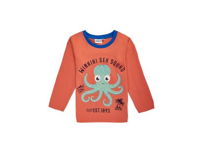 Chlapecké tričko s dlouhým rukávem Sea Squad - oranžová