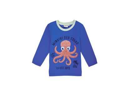 Chlapecké tričko s dlouhým rukávem Sea Squad - tmavě modrá
