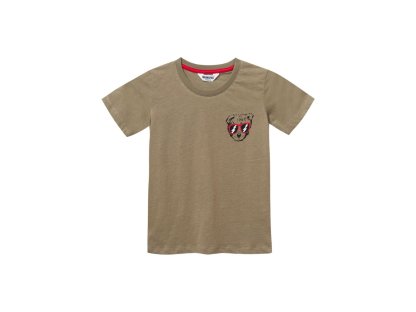 Chlapecké tričko s krátkým rukávem Bear - šedá/khaki