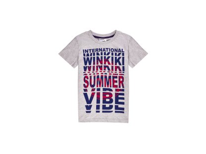 Chlapecké tričko Summer Vibe - šedý melanž