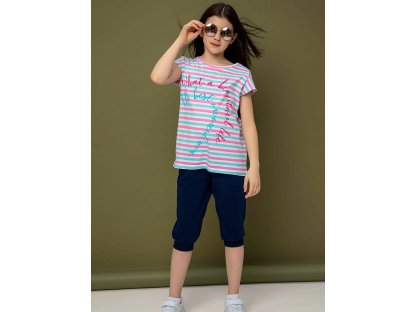 Dívčí 3/4 kalhoty Base - navy