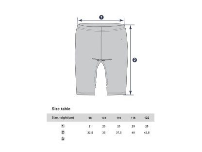 Dívčí bermudy Awesome - navy