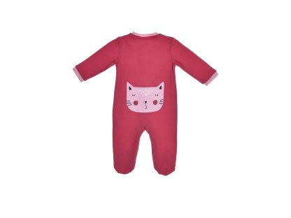 Dívčí dupačky Cat - fuchsie