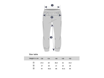 Dívčí kalhoty Velur Winkiki - navy