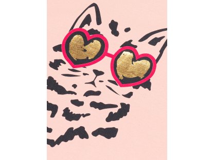 Dívčí mikina Cat - růžová