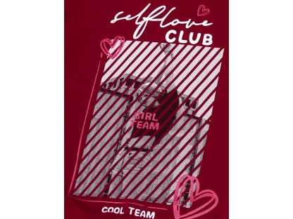 Dívčí mikina Club - bordo