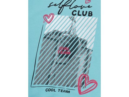 Dívčí mikina Club - tyrkysová
