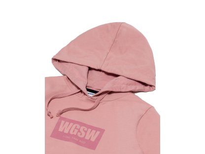 Dívčí mikina s kapucí WGSW - broskvová