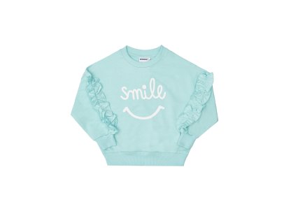 Dívčí mikina Smile - mátová