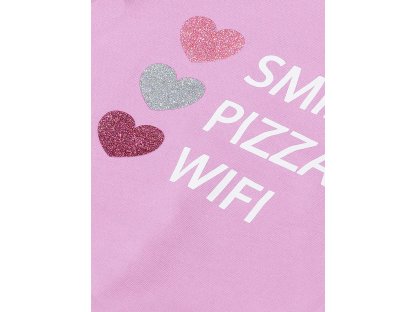 Dívčí mikina Smiles - liliová