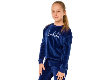 Dívčí mikina Velur Winkiki - navy