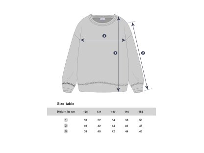 Dívčí mikina Velur Winkiki - navy