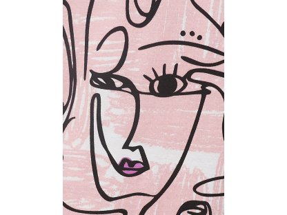 Dívčí noční košile Art - světle-růžová
