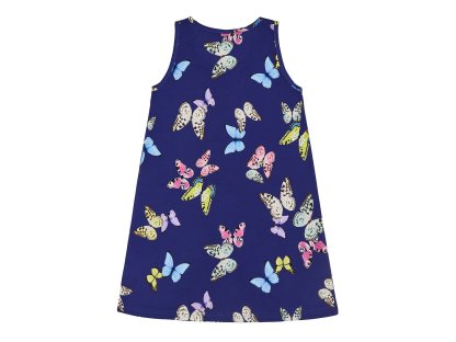 Dívčí noční košile Butterfly - navy