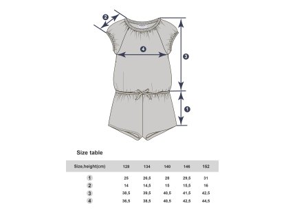Dívčí overal Girls Club - navy