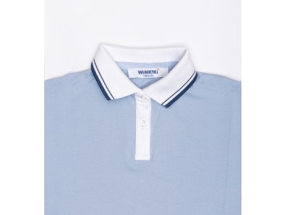 Dívčí polo s krátkým rukávem - modrá
