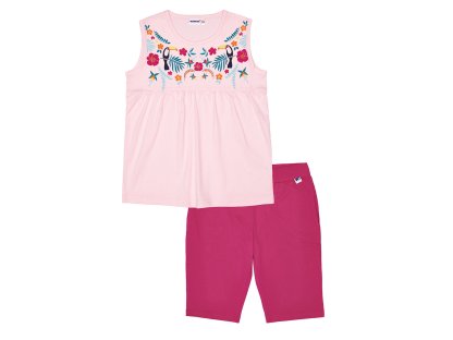 Dívčí pyžamo Summer - růžová/fuchsie