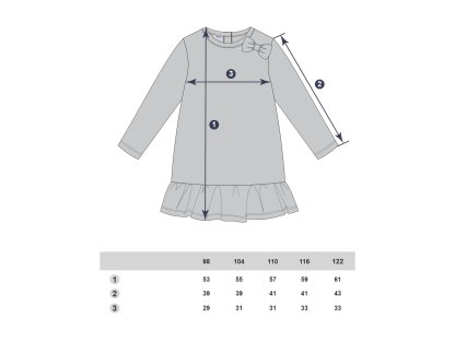 Dívčí šaty Motýlci - navy/malinová