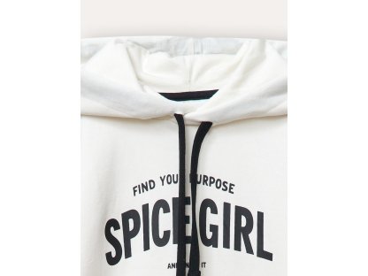 Dívčí šaty Spice Girl - Mléčně bílá