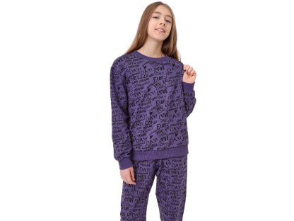 Dívčí tepláky Casual - fialová