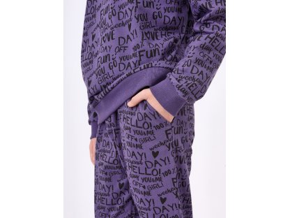 Dívčí tepláky Casual - fialová