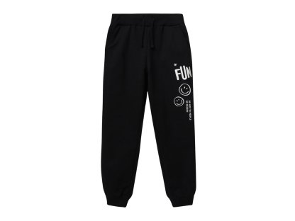Dívčí tepláky Fun - černá