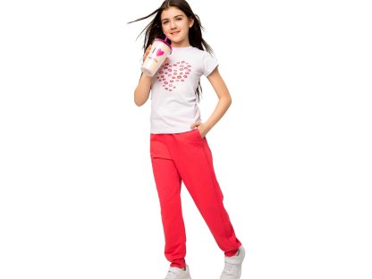 Dívčí tepláky Girls Club - růžová