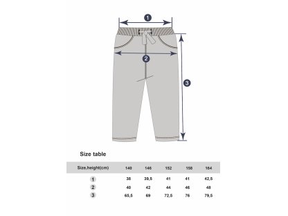 Dívčí tepláky Summer Smile - navy