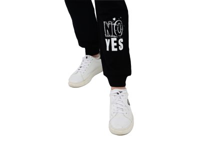 Dívčí tepláky YES/NO - černá