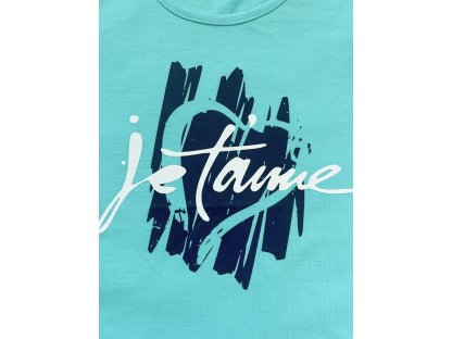 Dívčí tílko JeT'aime - tyrkysová