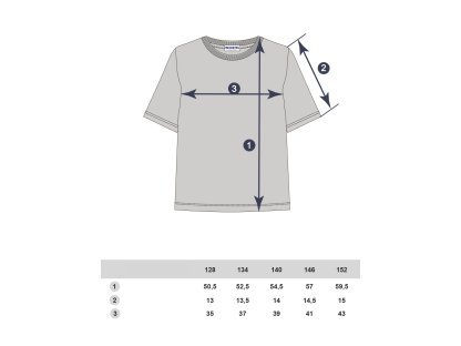 Dívčí tričko Base - navy