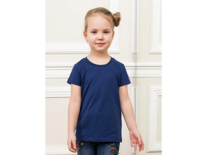 Dívčí tričko Basic - navy