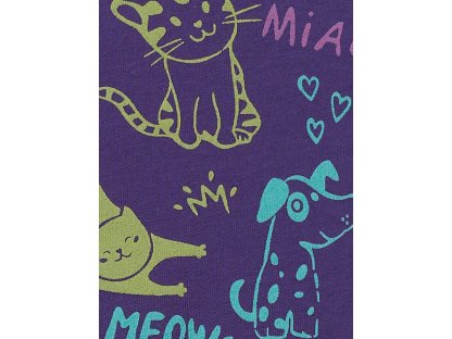 Dívčí tričko Cool Cat - fialová