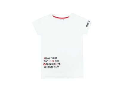 Dívčí tričko Extraordinary - bílá