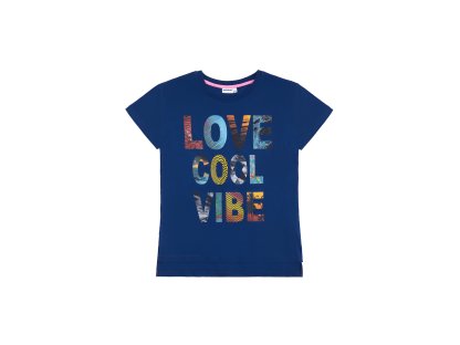 Dívčí tričko Love Cool Vibe - navy