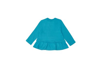 Dívčí tričko s dlouhým rukávem My Princess - tyrkysová