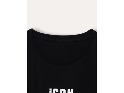 Dívčí tričko s krátkým rukávem Icon - černá