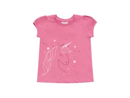 Dívčí tričko Unicorn - růžová