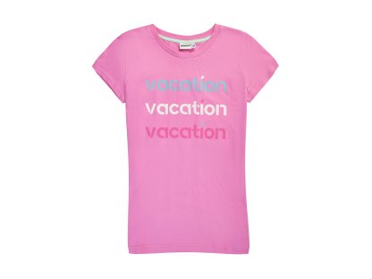 Dívčí tričko Vacation - růžová