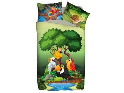Set dětského povlečení pro kluky i holky - Džungle