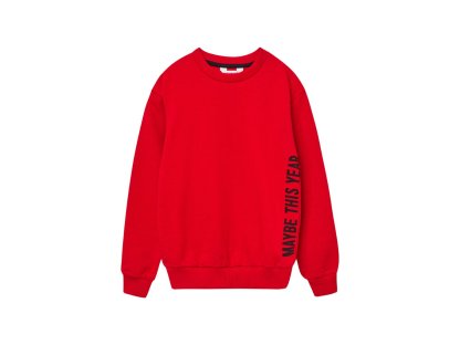 Unisex mikina Maybe - Červená